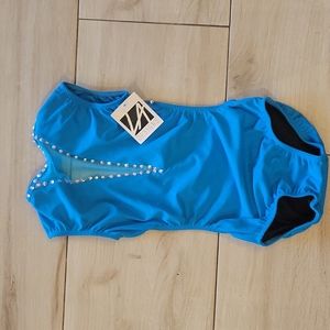 Blue LA dance leotard